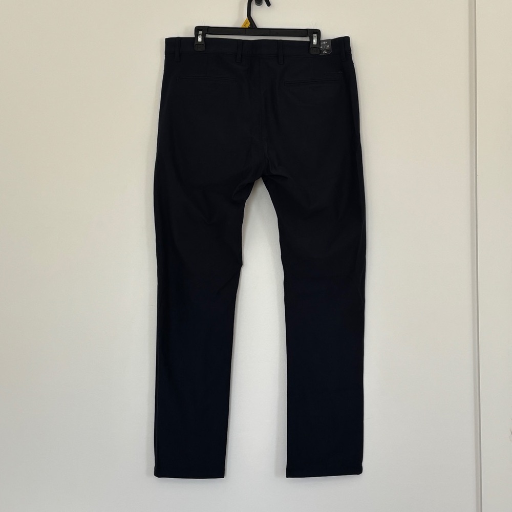 NWT Mens J Crew Navy Blue 484 Slim-fit tech pants 34x32 commuter work pants - Picture 7 of 14